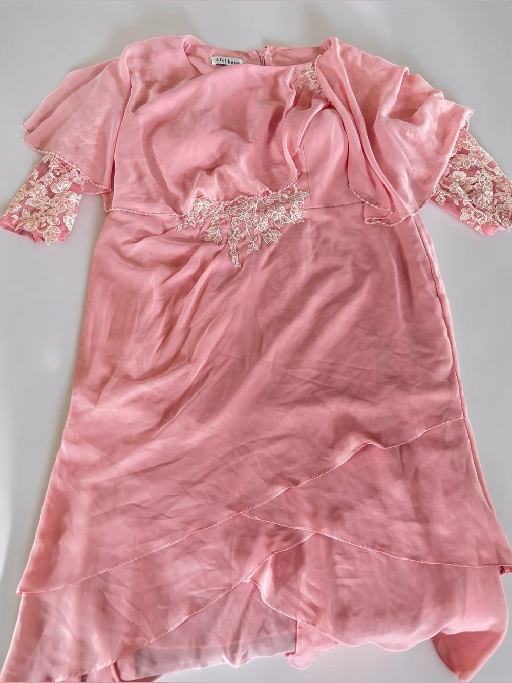 JJ's House Blush Chiffon Mother Bride Dress Plus Size 20W NWT